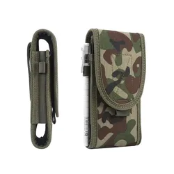 Tactical Military - Style Phone Belt Clip Case & Waist Bag - 16.7x8.5x2.0 CM (Camo)