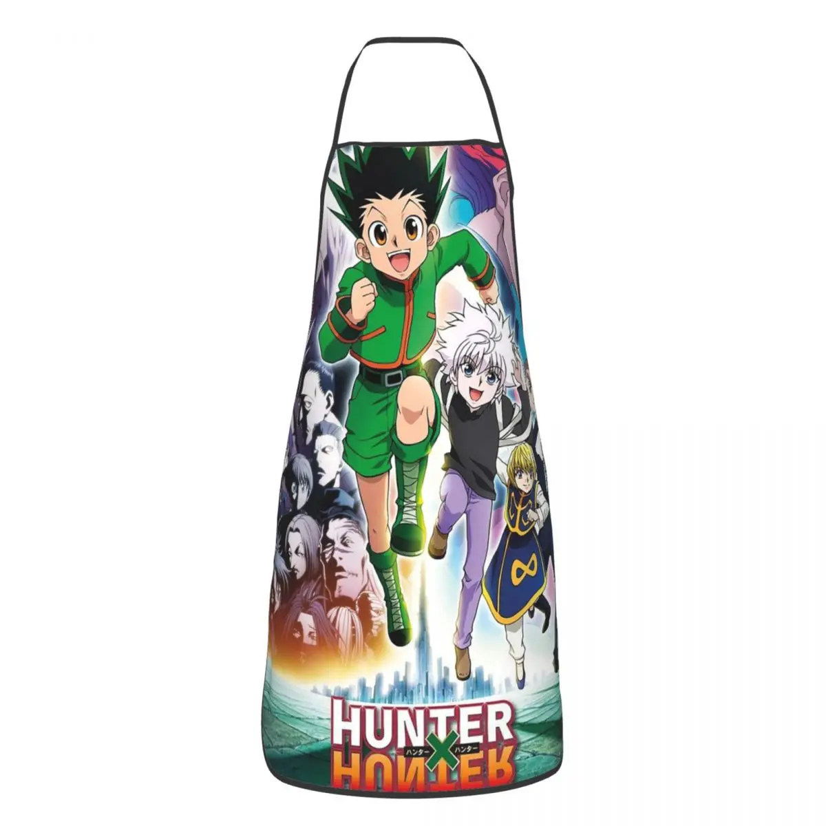 

Killua Zoldyck Kurapika Freecss Baking Apron Sleeveless Hunter X Hunter Anime Pinafore for Chef Barista Cooking Home Cleaning