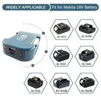 For Makita 18V With USB With Type-C Battery Holder For Makita 18V Battery BL1840 BL1850 BL1860 Charger Adapter Fast Charging 2