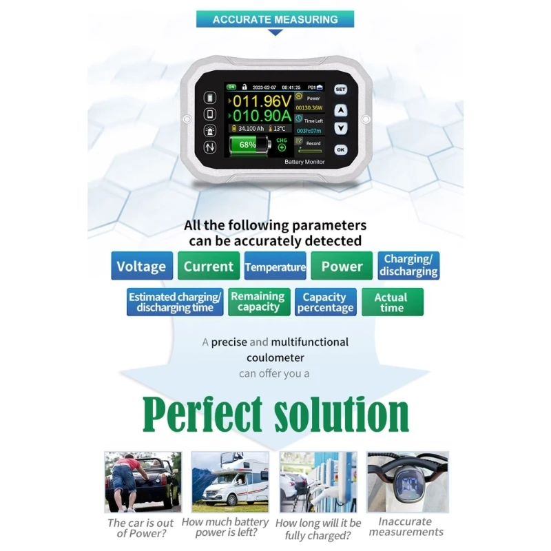 

KH140F Усовершенствованный тестер напряжения и тока для мониторинга батареи для автодомов и кемперов