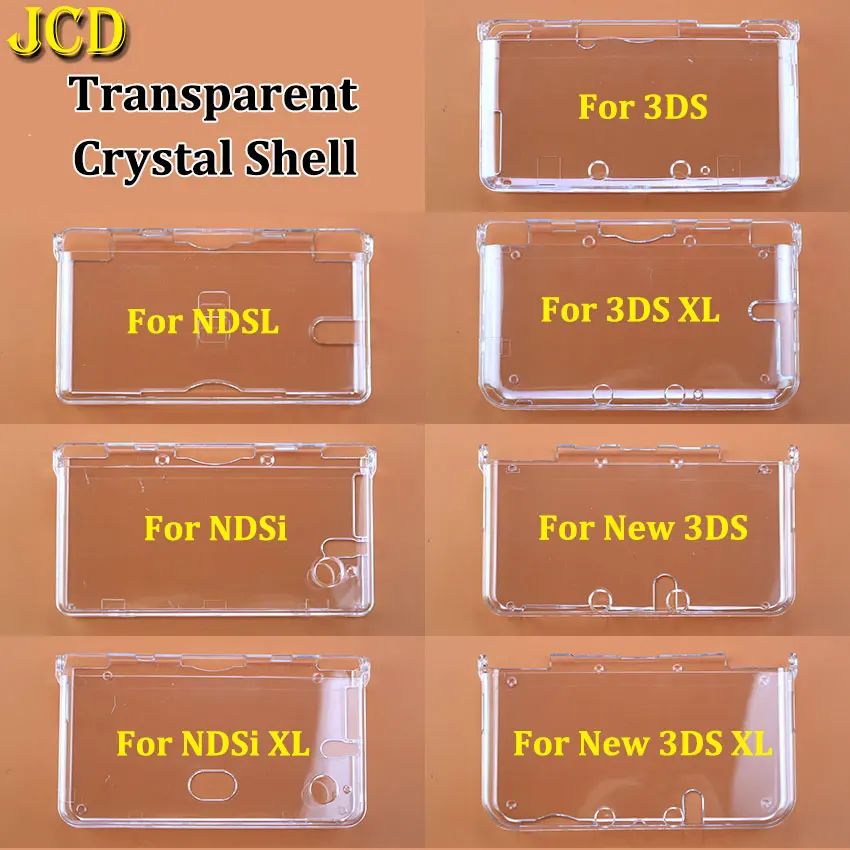 

JCD Transparent Clear Crystal Protective Case Cover Hard Shell For 3DS New 3DS LL XL NDS Lite NDSL NDSi NDSiLL NDSiXL Console
