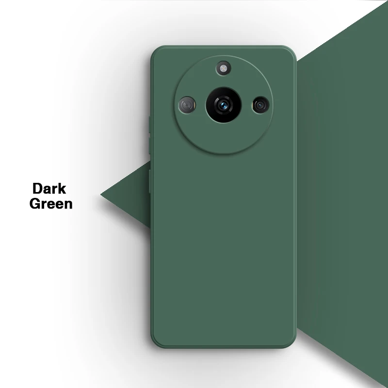 Original Simple Lens Protection Liquid Silicone Phone Case – Soft Back Cover Shell