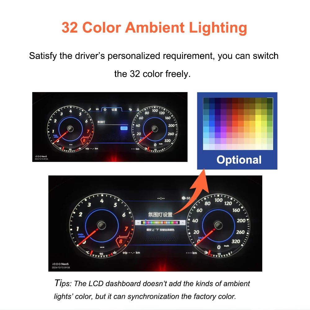 Panel de Instrumentos Digital LCD Bonroad de 12.3'' para SAIC Volkswagen Tiguan 2010-2017, Radio para Auto, Panel de Instrumentos, Cabina 4