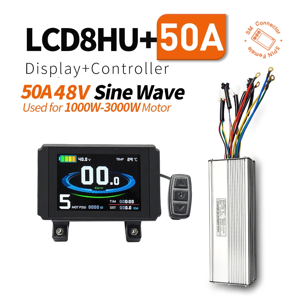 RaamKa Ebike Controller 36V/48V/52V/60V 500W 25A E-bike Scooter