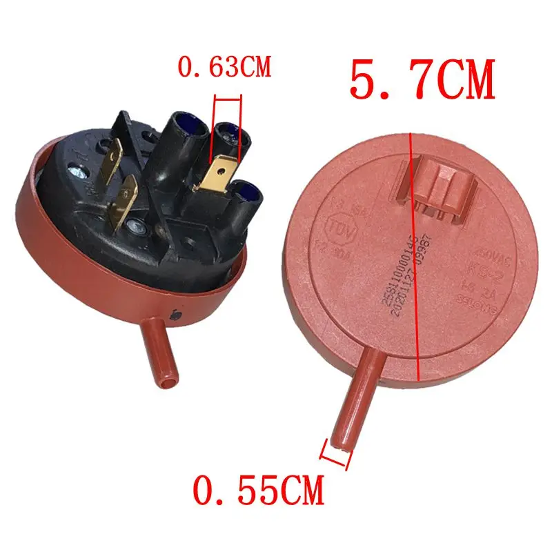 Description Picture 5 of item1PCS Suitable for  Galanz drum washing machine water level sensor 250VAC KS-2 Water Level Sensor Switch parts