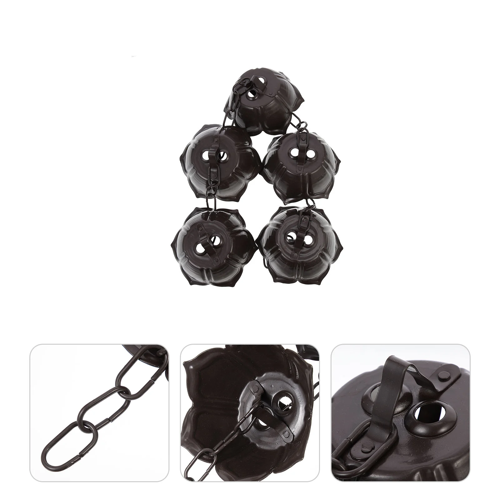 Rain Chains Water Decorative For Gutter Hanging Rainwater Collection Aluminum Replacement