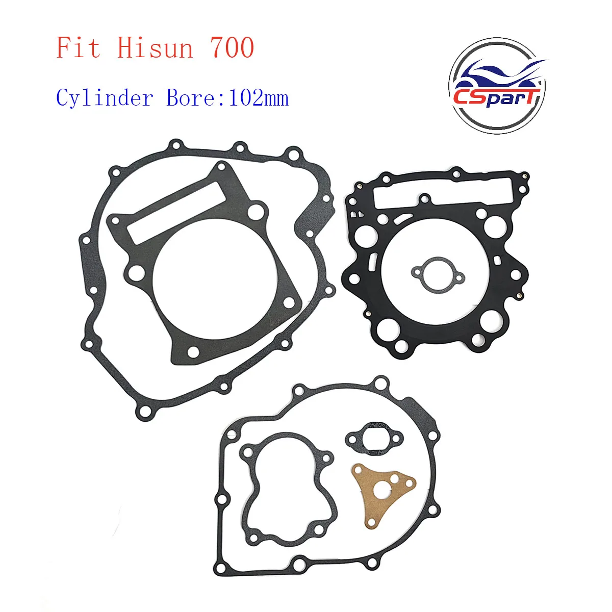 

8 шт. в наборе, HS700 102 мм полная прокладка для HISUN 700CC 700 ATV QUAD PARTS
