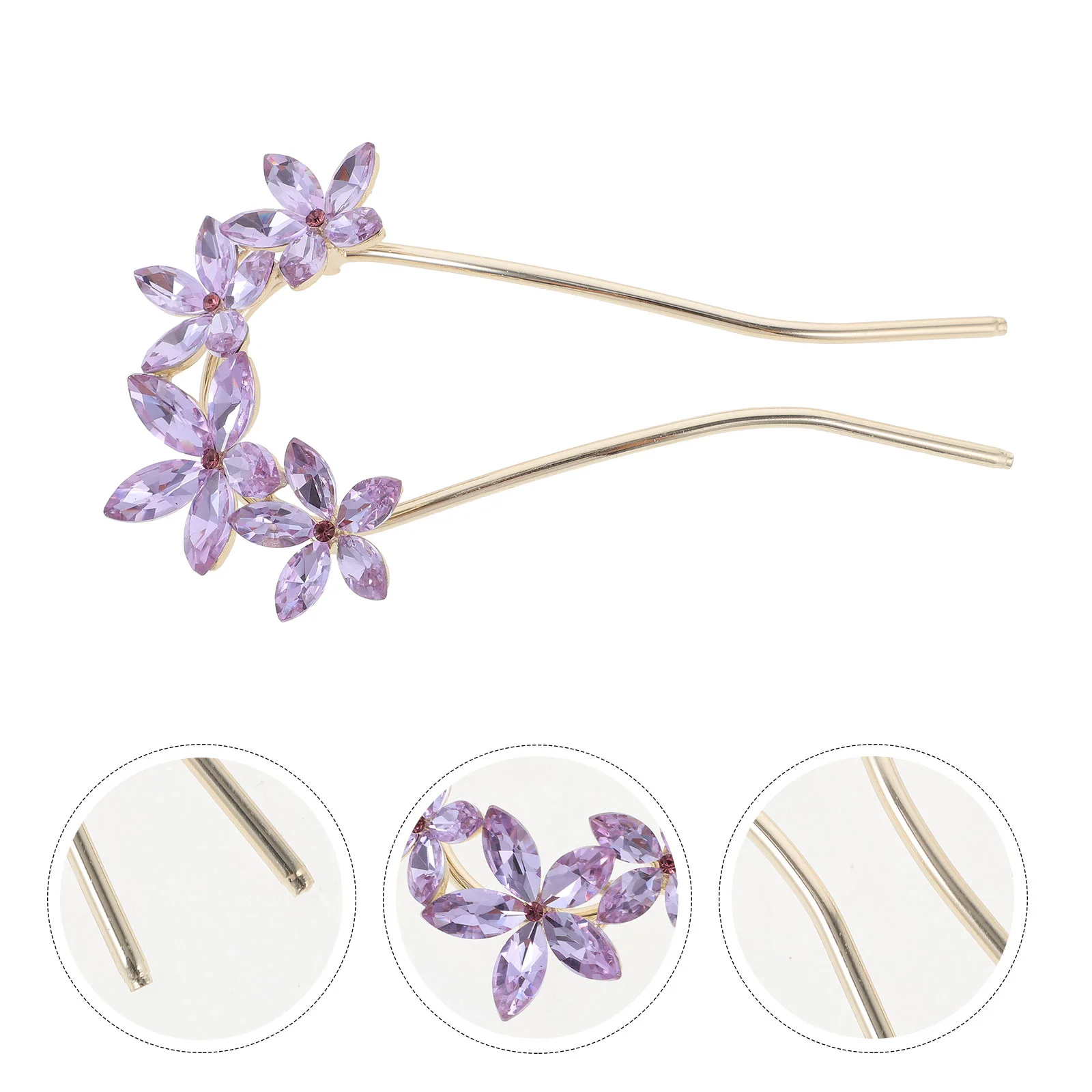 

Bridesmaid Hair Accessories Holder Ball Head Wedding Clip Rhinestone Pins for Clips Rhinestones Headpieces Snap