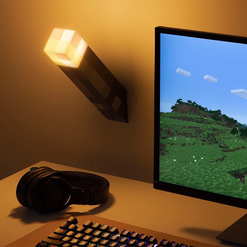 LED Night Light USB Rechargeable Brownstone Flashlight Torch Lamp 4 Colors Bedroom Decorative