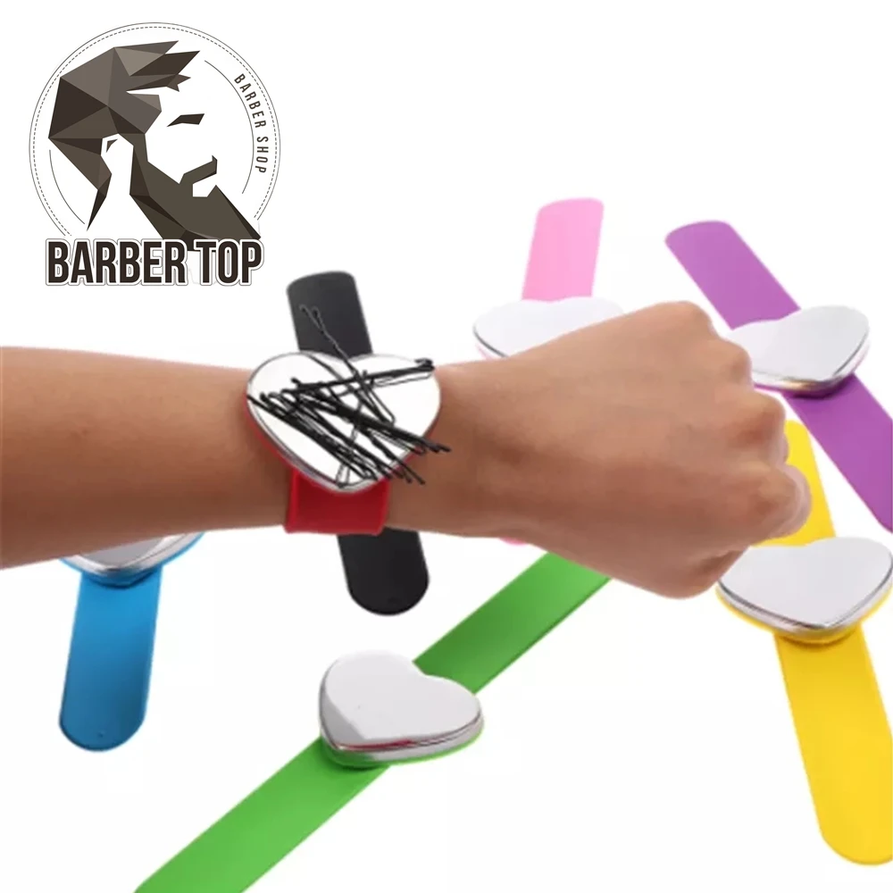 Professional Salon Hair Accessories Magnetic Bracelet Wrist Band Strap Belt Hair Clip Holder Barber Hairdressing Styling for xiaomi mi band 3 4 watch strap natural stones watch band replacement wrist band bracelet khaki