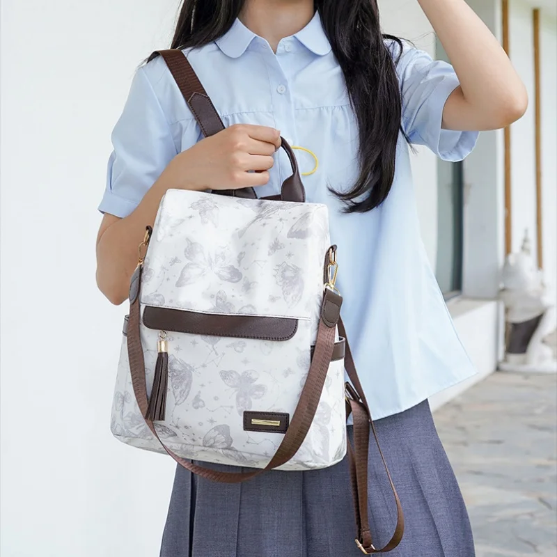 Backpack Women New Printed Fashion Women Anti-theft Backpack PU Lightweight All-in-one Shoulder Bag Women 3