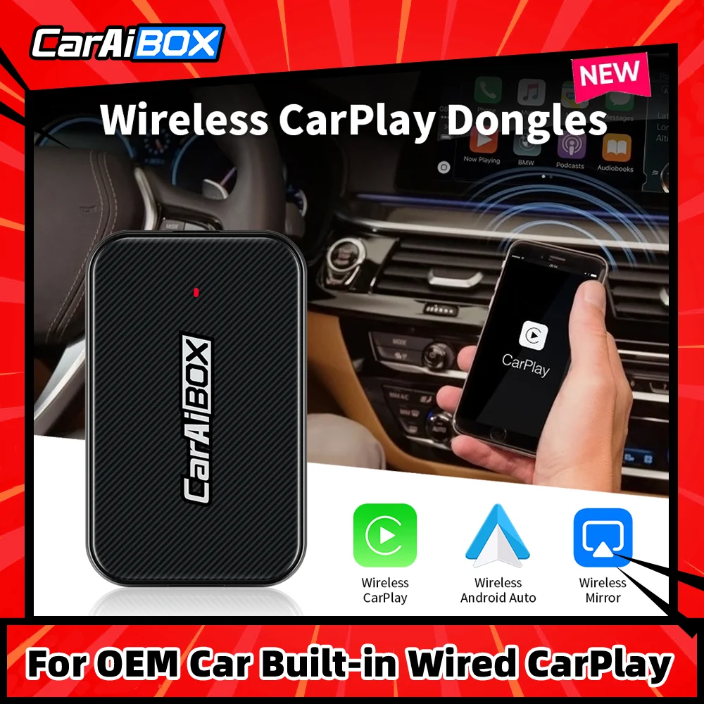 CarAiBOXMirrorlinkWirelessCarPlayDongleWirelessAndroidAutoAi
