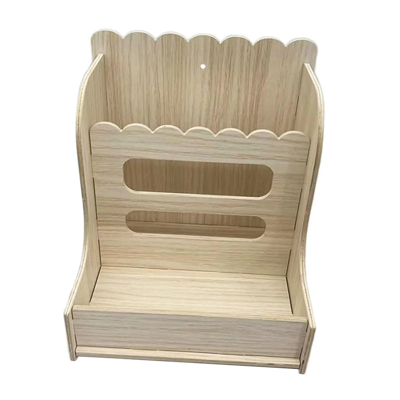 Hay Feeder Wood Grass Holder Multipurpose Guinea Pigs Food Dispenser Food Feeding Manger for Small Pets Bunny Hamsters