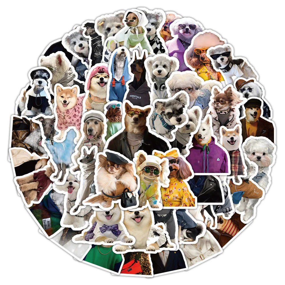 

10/30/60pcs Cartoon Animal Dog Stickers Waterproof DIY Stationery Laptop Phone Case Funny MEME Vinyl Cute Joke Kids Sticker Toys
