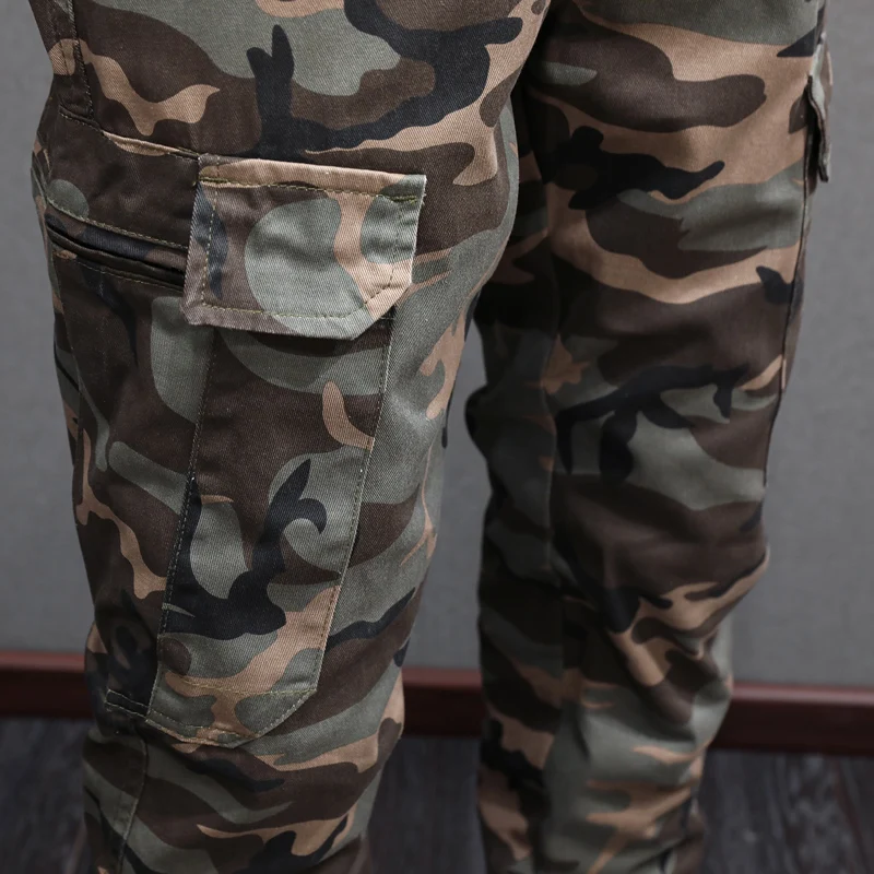 Street Fashion Big Pocket Designer Men Jeans Camouflage Casual Cargo Pants Hombre Hip Hop Joggers Men Loose Trousers