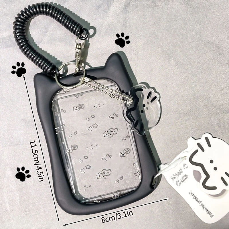 Kpop Idol Photocard Holder - Stylish Sleeve Cover Protector with Fashion Bag Charms