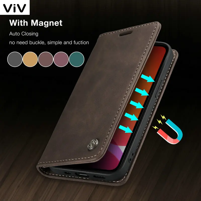 

CaseMe Retro Flip S22 A51 A12 A53 A22 A71 Case For Samsung S20 S22 S21 Ultra S10 Plus A13 A72 Wallet Leather S21FE A42 A52 Case