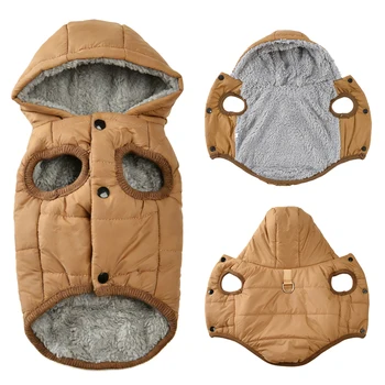 Warm Fleece Dog Hoodie Coat 1
