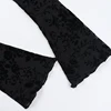 Women's Elegant Design New Tops, Stylish Long Sleeve Blouse, Daily Outdoor Wear, Ruffled Flared Sleeve Girls Clothing 6