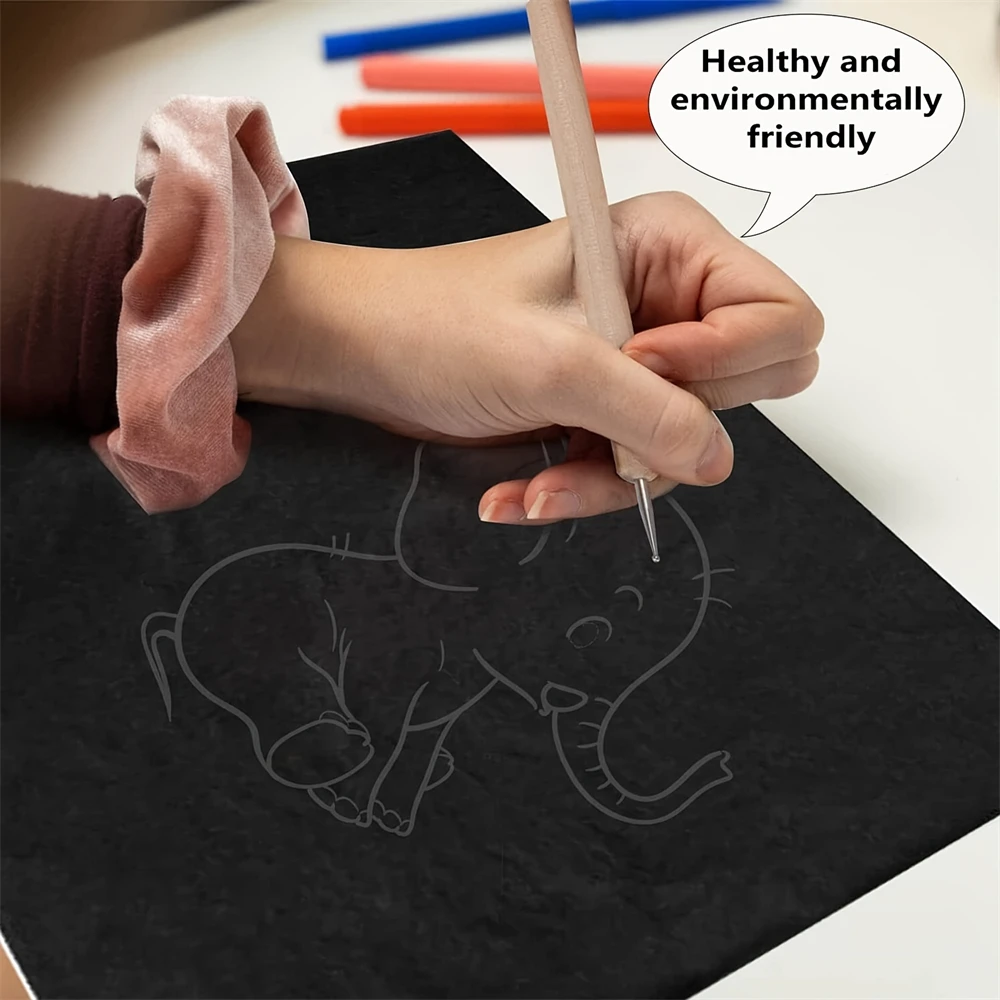 100PCS A4 Transfer Tracing Graphite Paper Suit For Drawing Patterns On Canvas Fabric Artist Wood Lettering Sketch Drawing