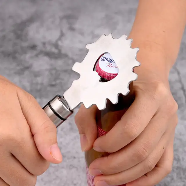 Bbq Kaparó Grillszerszám A Tisztább Tisztító Keféhez Serpenyő Dugóhúzó Funkció Függvény - Image 4