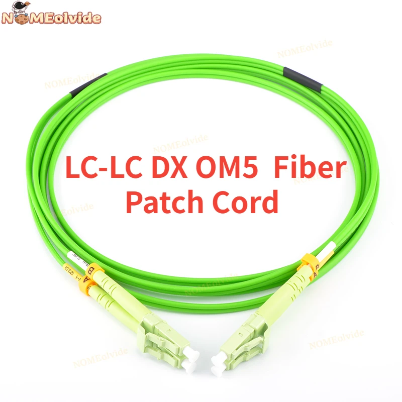 

10 PCS/LOT LC-LC DX OM5 Lime Green Fiber Patch Cord Length or Connector High Precision Can Be Customized Free Shipping