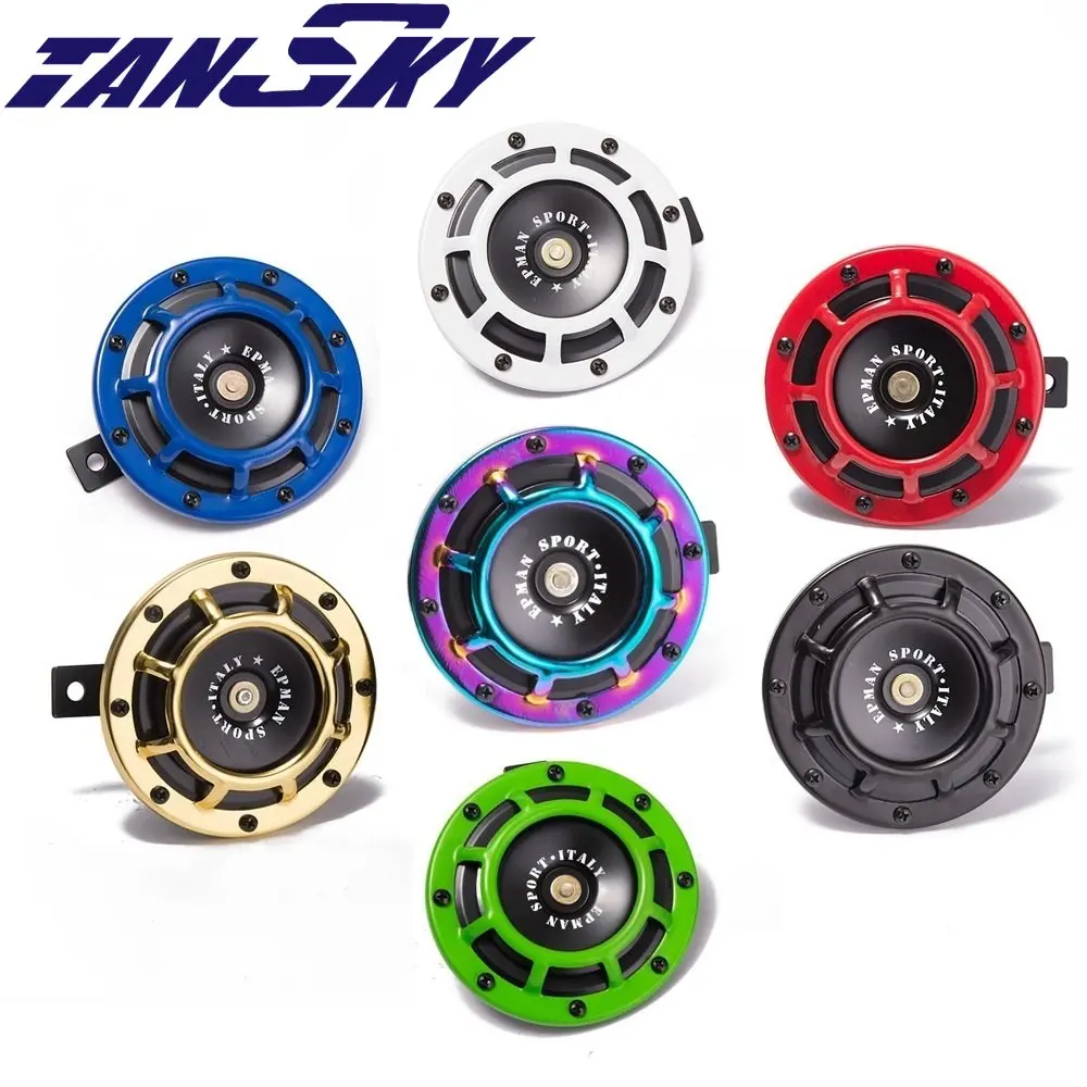 2pcs Grill-Mount Electric Auto Horn Compact For Honda Suzuki Motorcycle Horn For Ford Jeep TK-HOM052