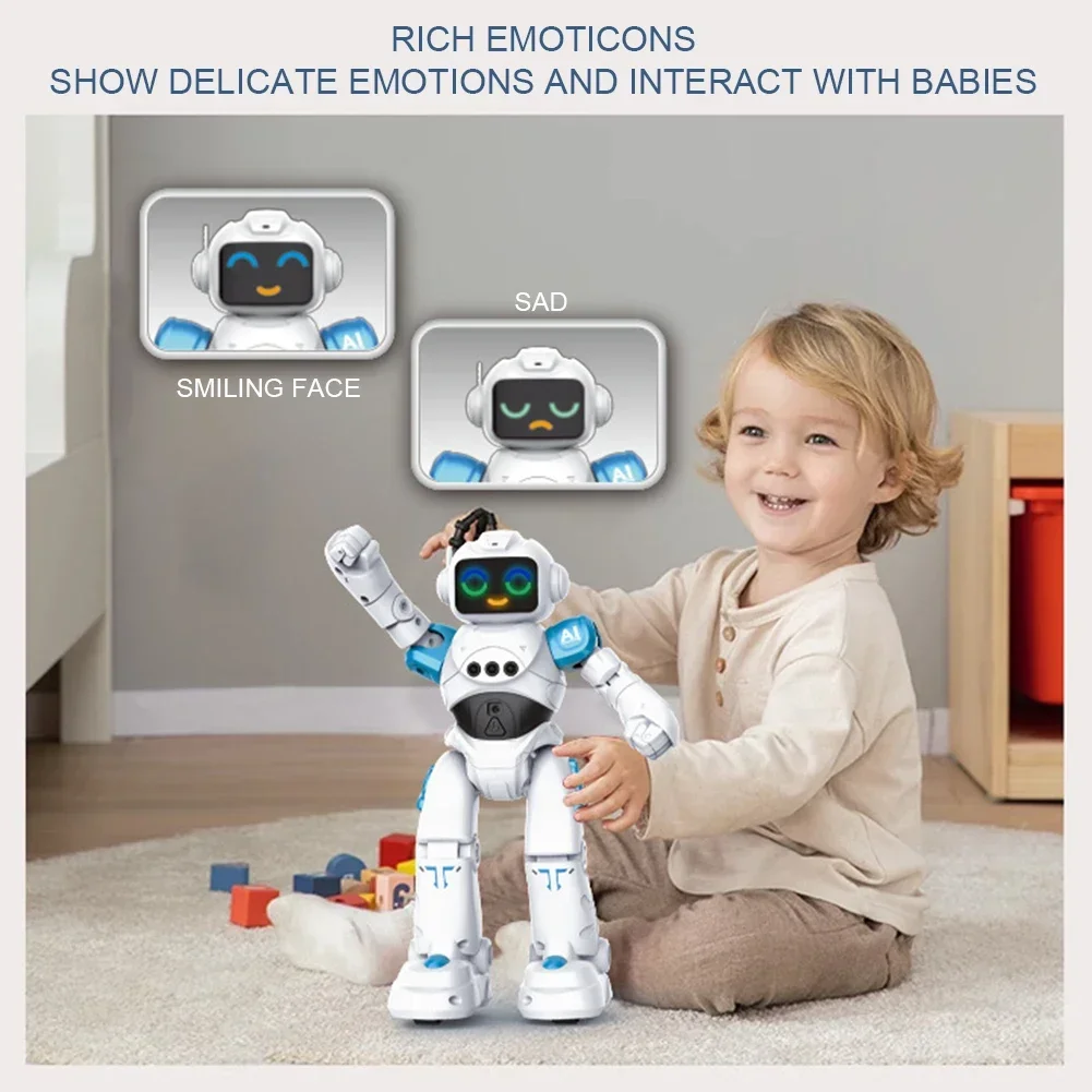 Intelligent RC Robot Programming Remote Control Robot Toys Biped Humanoid For Children Kids Birthday Gift Present