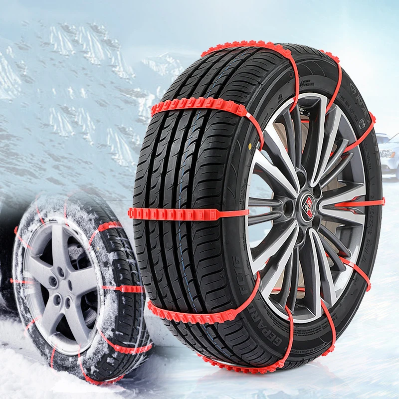 Winter Car Snow Chain Antiskid Car Motorcycle Outdoor Snow Tire Emergency Anti-Skid Tyre Chains Auto Accessories 100cm