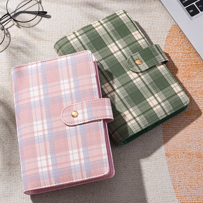 Retro Plaid DIY Binder Notebook Cover - Diary & Agenda Planner Stationery