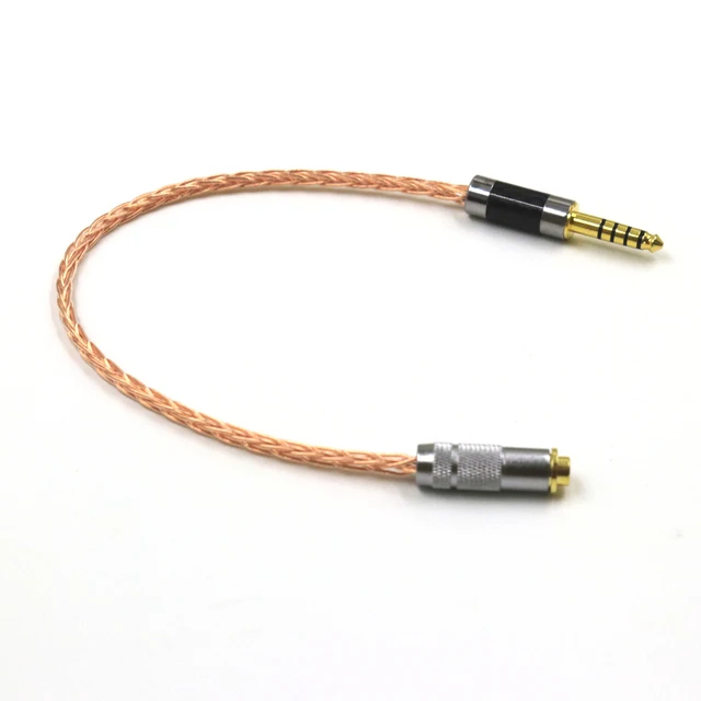 銅メッキの8つのケーブル4.4mm,オスから4.4mm,メスのバランス型 銅メッキの8つのケーブル4.4mm,オスから4.4mm,メスのバランス型