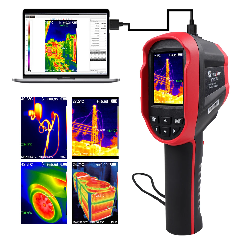 

Handheld Infrared Thermal Imager -20-300 ℃ Thermal Camera for PCB Transportation Pipeline Inspection Thermal imaging Camera