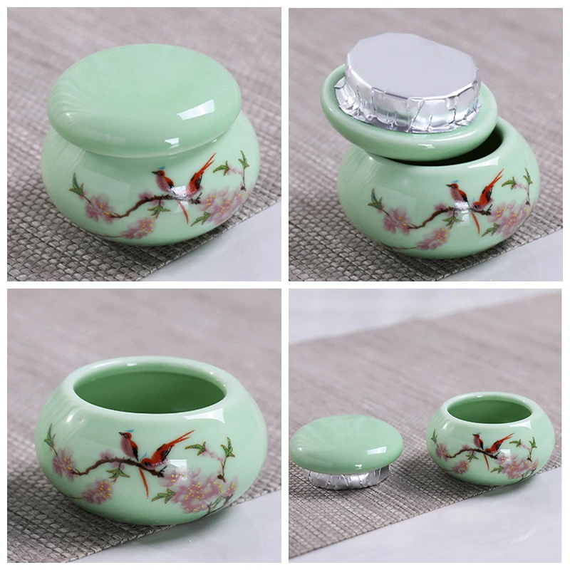 1Pc Ceramics Nail Cup with Lid Acrylic Liquid Powder Ceramic Cup Nail Art Acrylic Liquid Powder Porcelain Dappen Dish Container