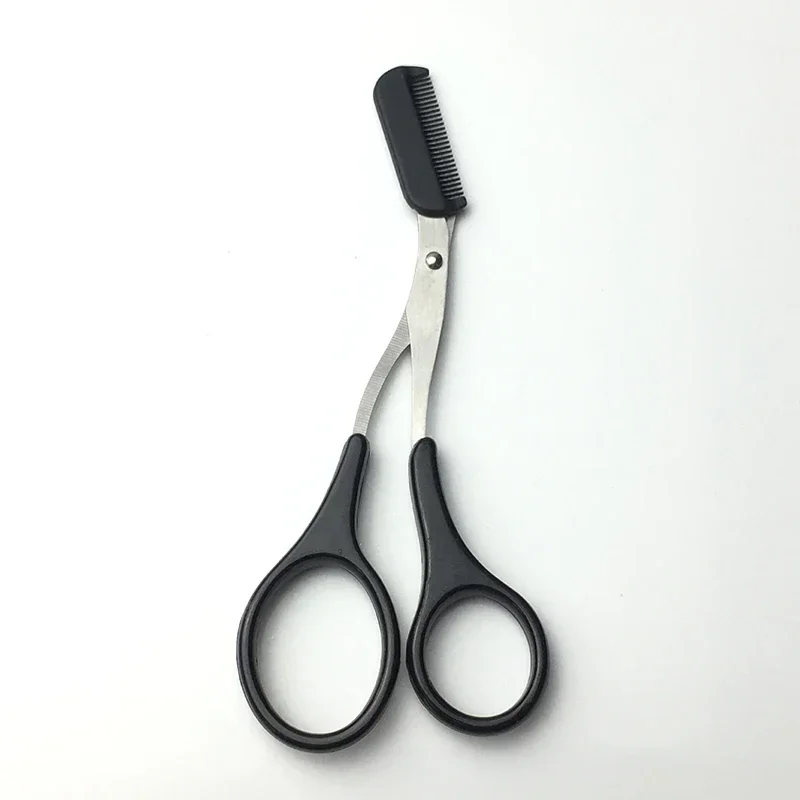 Eyebrow Scissors Eyebrow Trimmer Set Eyebrow Trimmer Eyebrow Razor Set Eyebrow Razor Eyebrow Trimmer Scissor with Comb Female Male Eyebrow Eyelash Scissors Safety Stainless Steel Face Razor Makeup Beauty Scissors