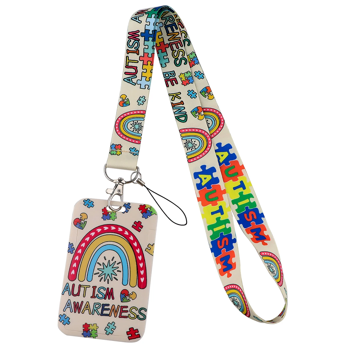 Vibrant Be Kind Quotation Lanyard – Inspirational Neck Strap & Keyring Accessory