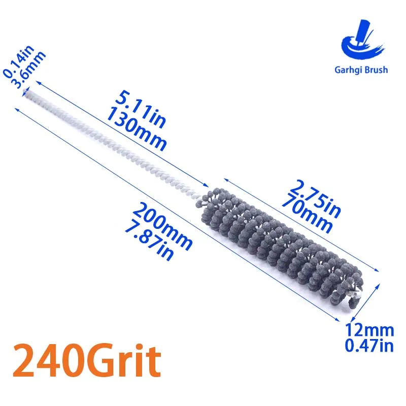 High-Performance 240 Grit Cylinder Honing Brush for Metal Grinding & Deburring