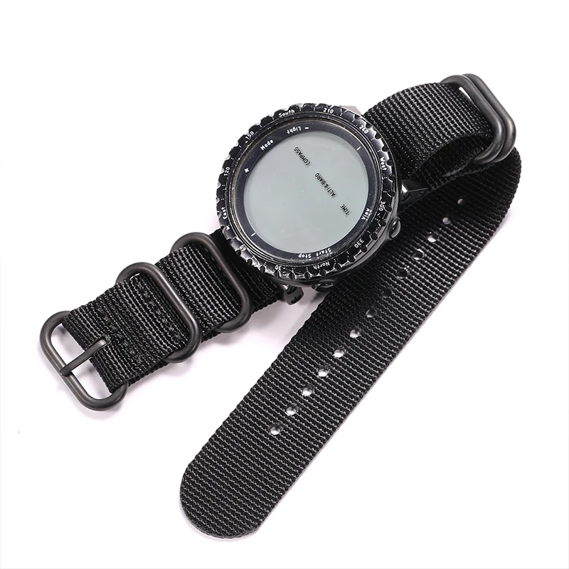 24mm Nylon Waterproof Smartwatch Band - Outdoor Sports Bracelet Accessory