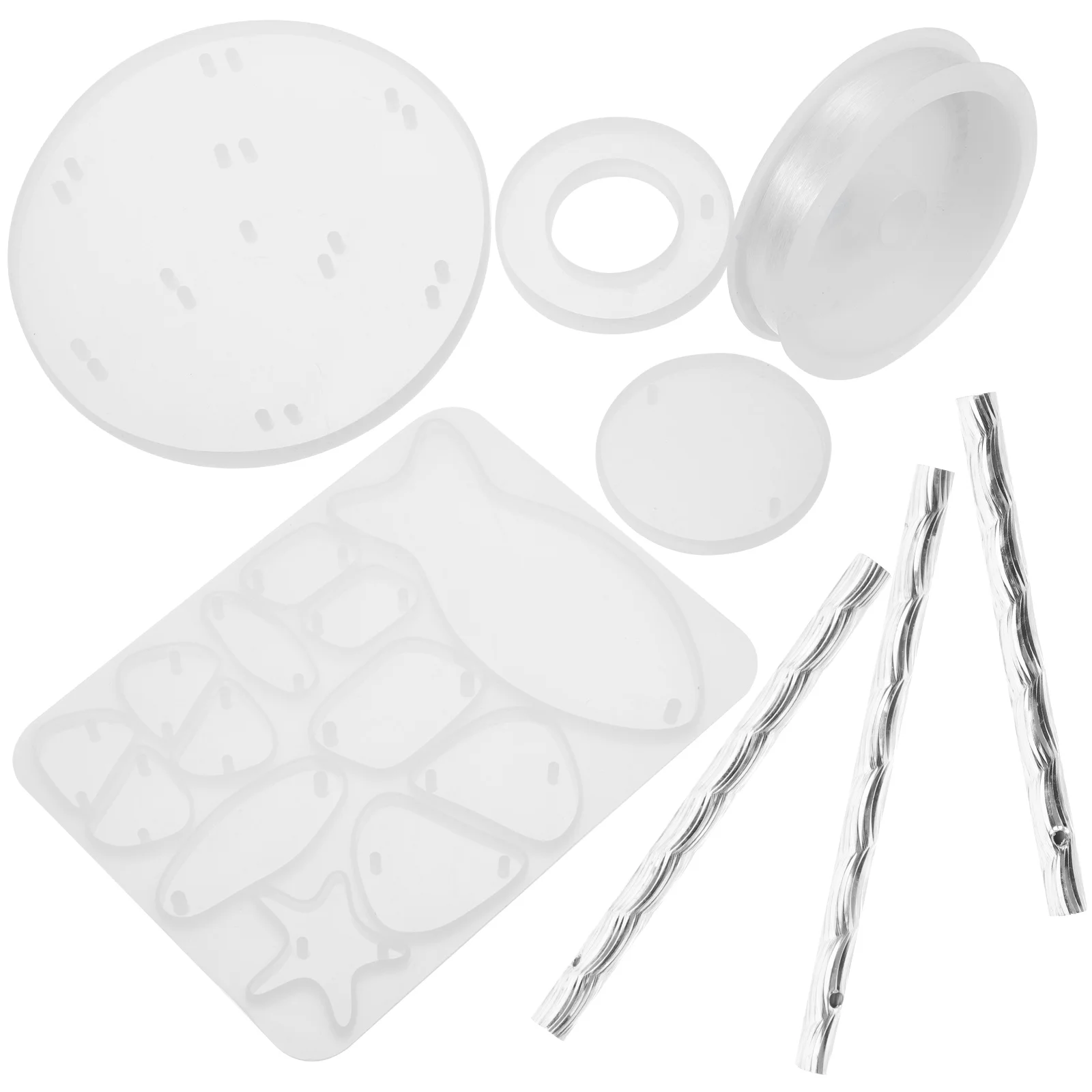 

Формы для смолы, эпоксидные ветряные колокольчики, товары для творчества, подвесное украшение, Набор для творчества, колокольчики, морской берег