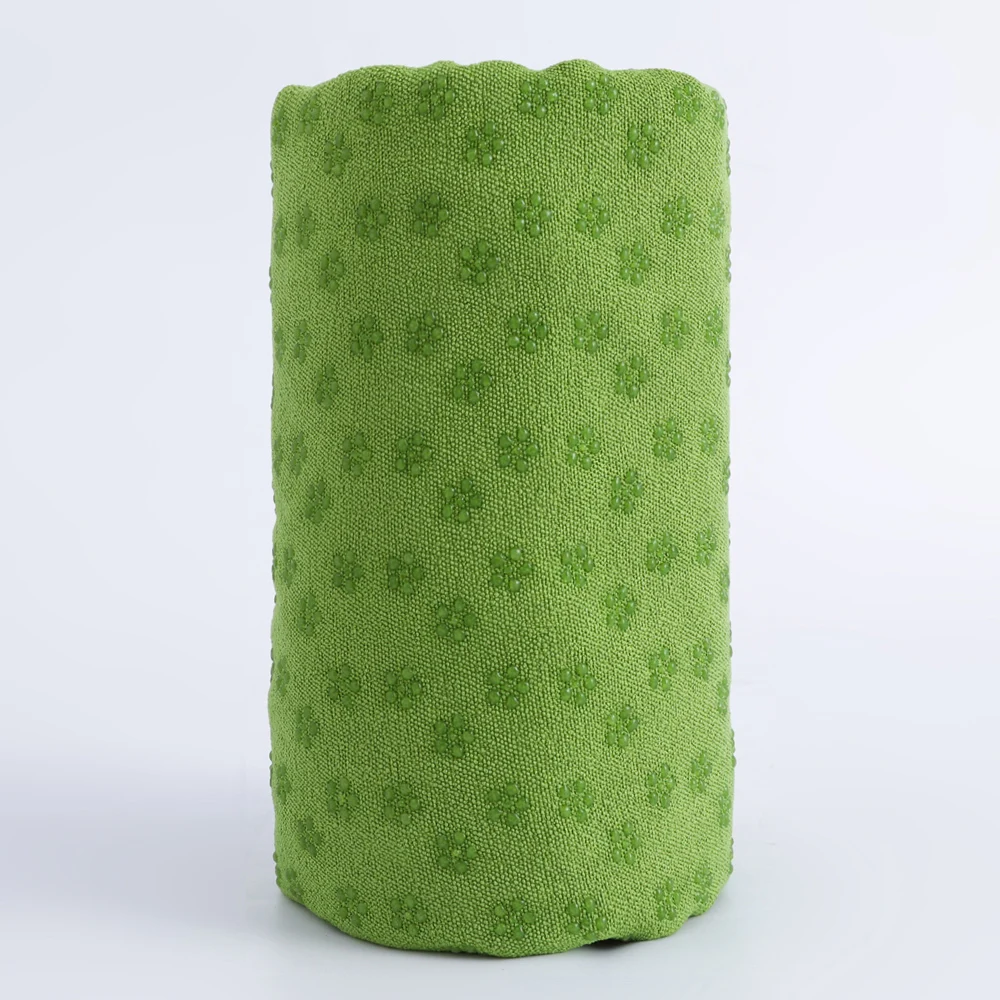Non-Slip Thickened Terry Cloth Yoga Towel with Grip Points