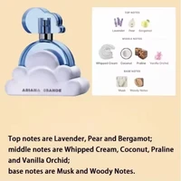Parfum pour femme Ariana 100 ml - Eau de toilette nuage blanc de haute qualité, parfum longue durée nuage violet rose pour femme 4