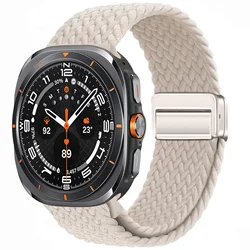 Braided Solo Loop Magnetic Bracelet for Smartwatch 47mm - Enhanced Strap Accessory (Starlight)