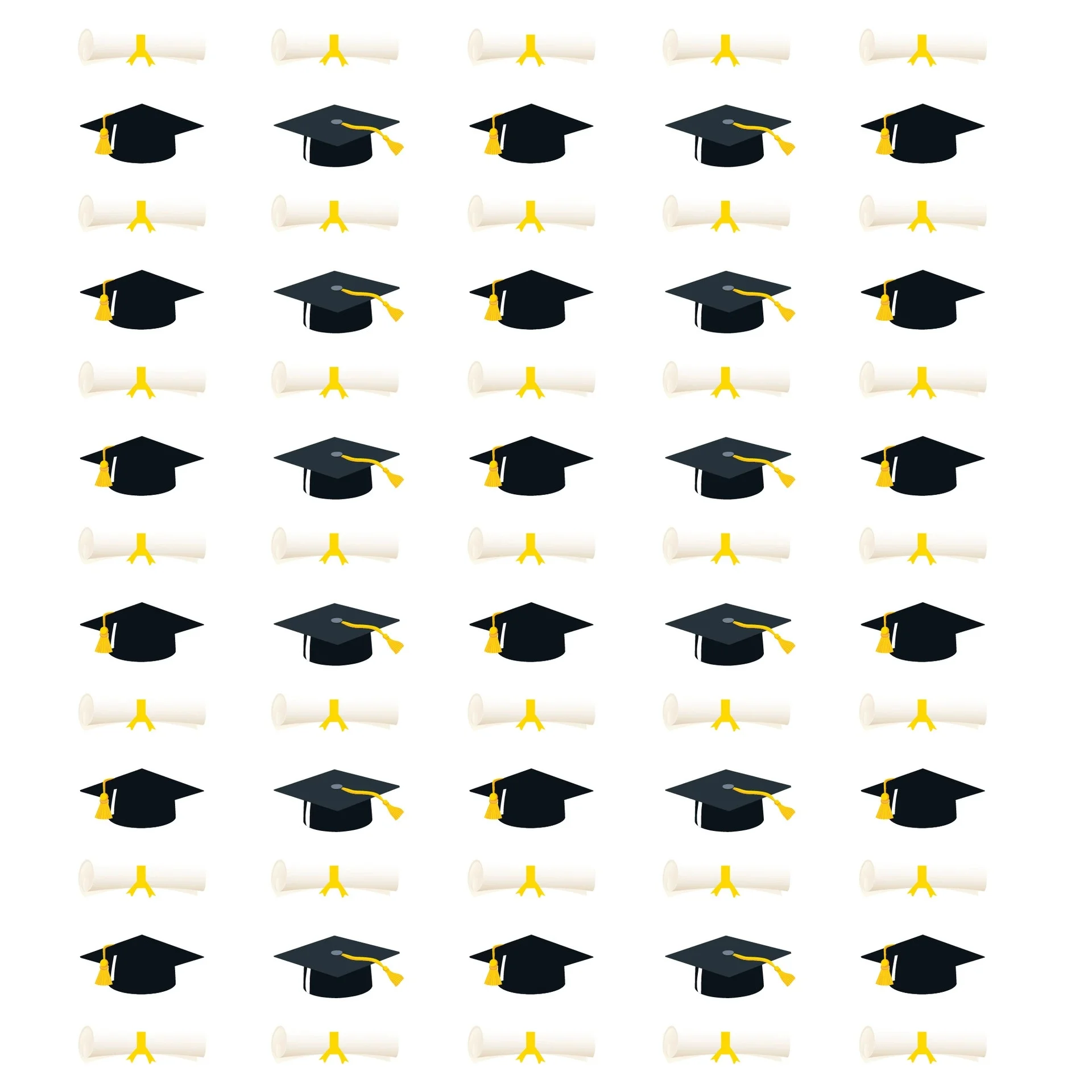 100-Pack Graduation Cap Confetti, Black Paper Decoration for Graduation Party Supplies，for Decorating Tables And As Photo Props