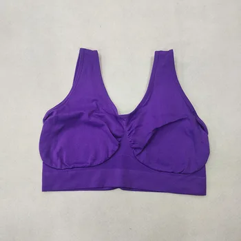unlined Seamless Bra Vest Women sleep Underwear yoga sports Brassiere Big Size Top no sponge insert pad Bralette 1