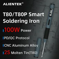 ALIENTEK T80 T80P Adjustable Temperature Tool DC 20V 80-450℃ Precision Repair Station PD 100W Portable Heat Tool