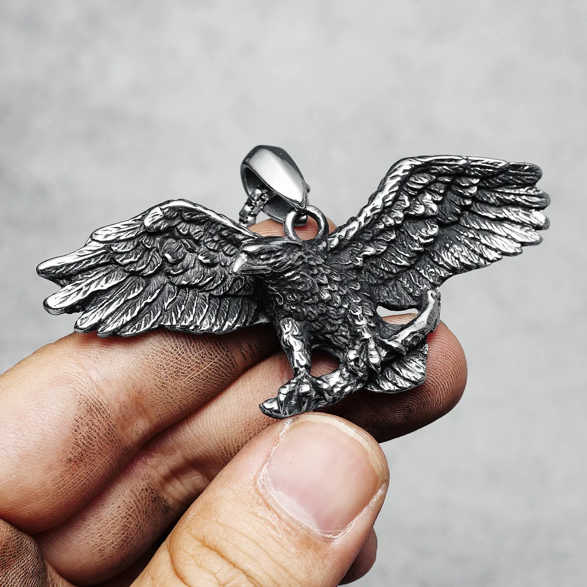 Collier Pendentif Aigle En Alliage Doré - Style Punk Hip-hop - Neuf Avec étiquettes