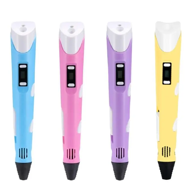 3D 인쇄 펜 지능형 펜 USB 케이블로 낙서 예술 공예품 만들기 어린이 성인을위한 DIY 창의적 미술 용품