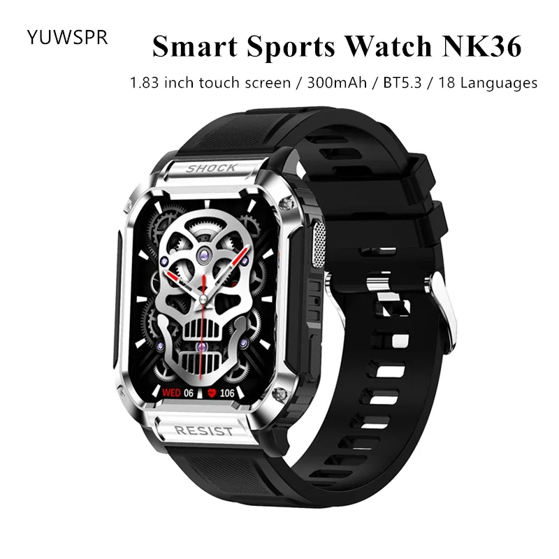 

New Smart Watches for Men 1.83" BT Calls Sporting Fitness Tracker Fashion Sports Watches for Male Student Android IOS NK36