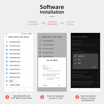 بلوتوث 5.1 ELM327 V2.1 السيارات Obd2 الماسح الضوئي أداة تشخيص السيارة رمز القارئ أداة سوبر ميني ELM 327 V1.5 لنظام أندرويد - Image 3