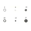 5pcs/pack Seal Ring O-rings for NT-130 Series Airbrush Accessories Backup Parts for Nasedal NT-130 NT-131 NT-190 Airbrush 1