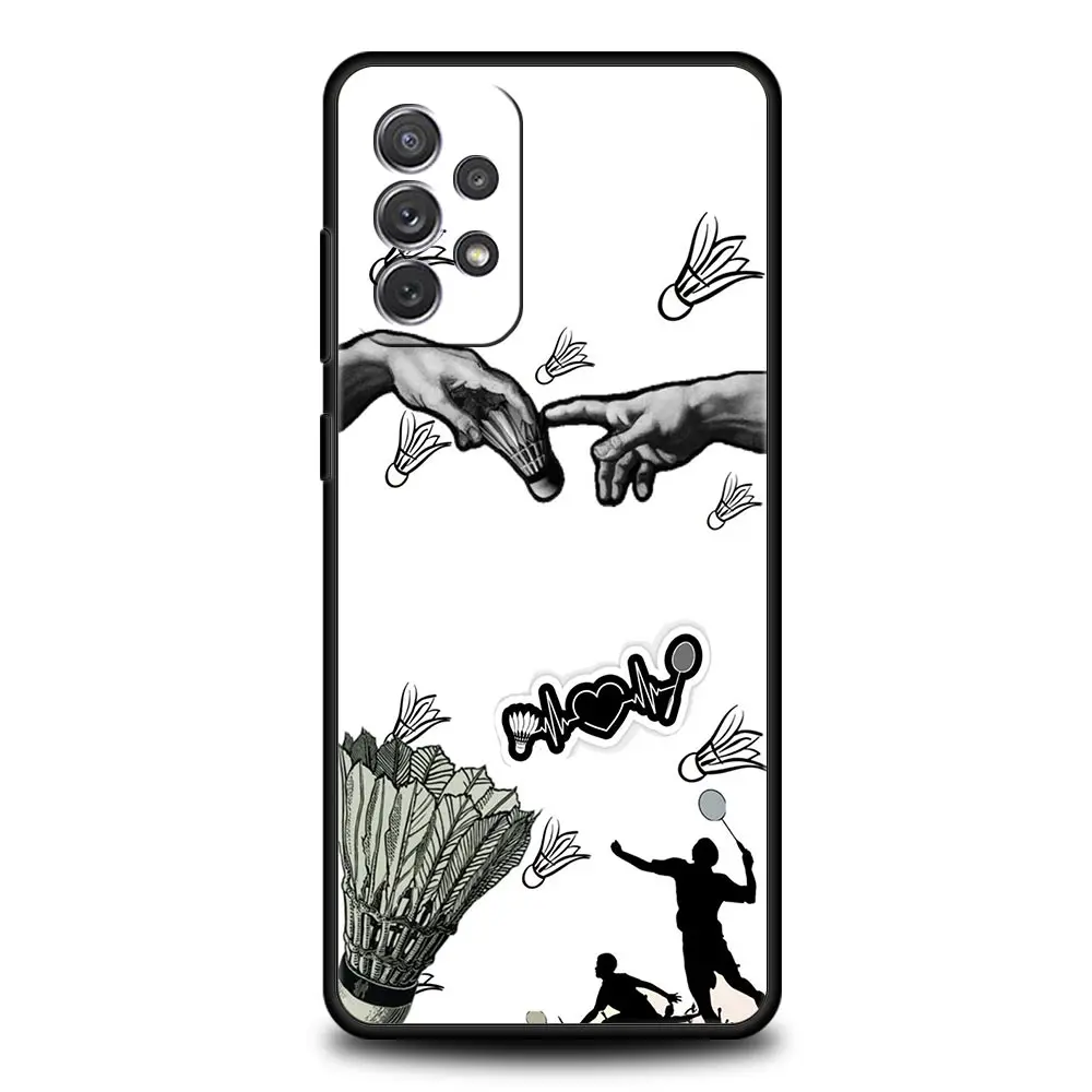 Badminton-Themed Protective Phone Case Cover